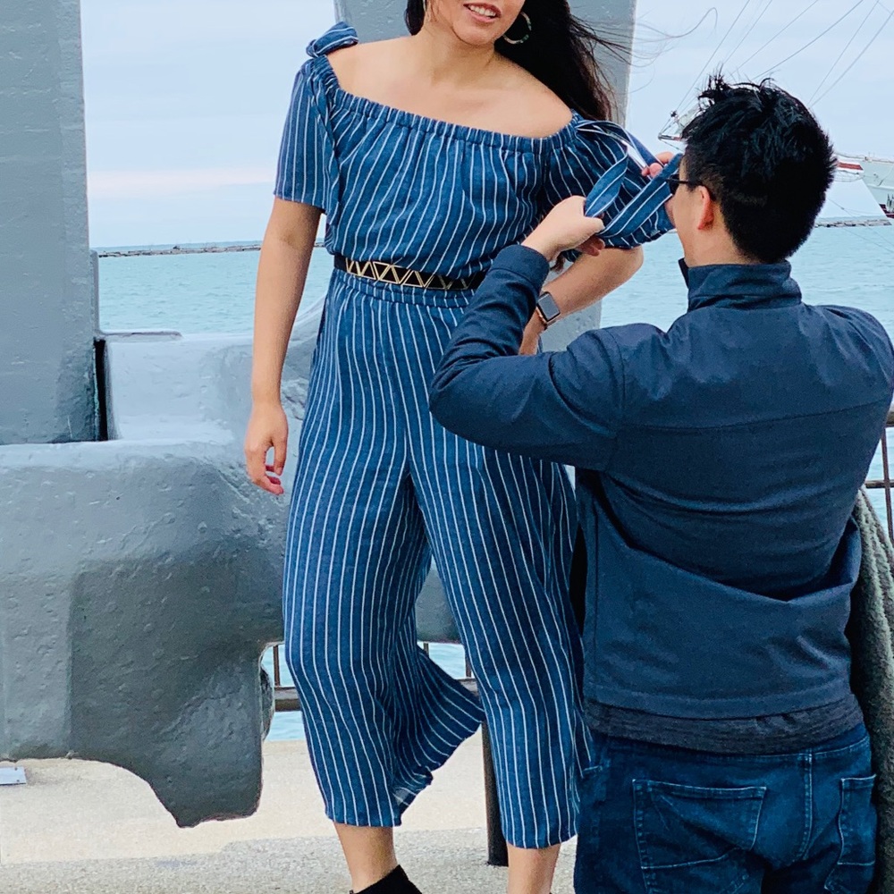 Striped Jumpsuit